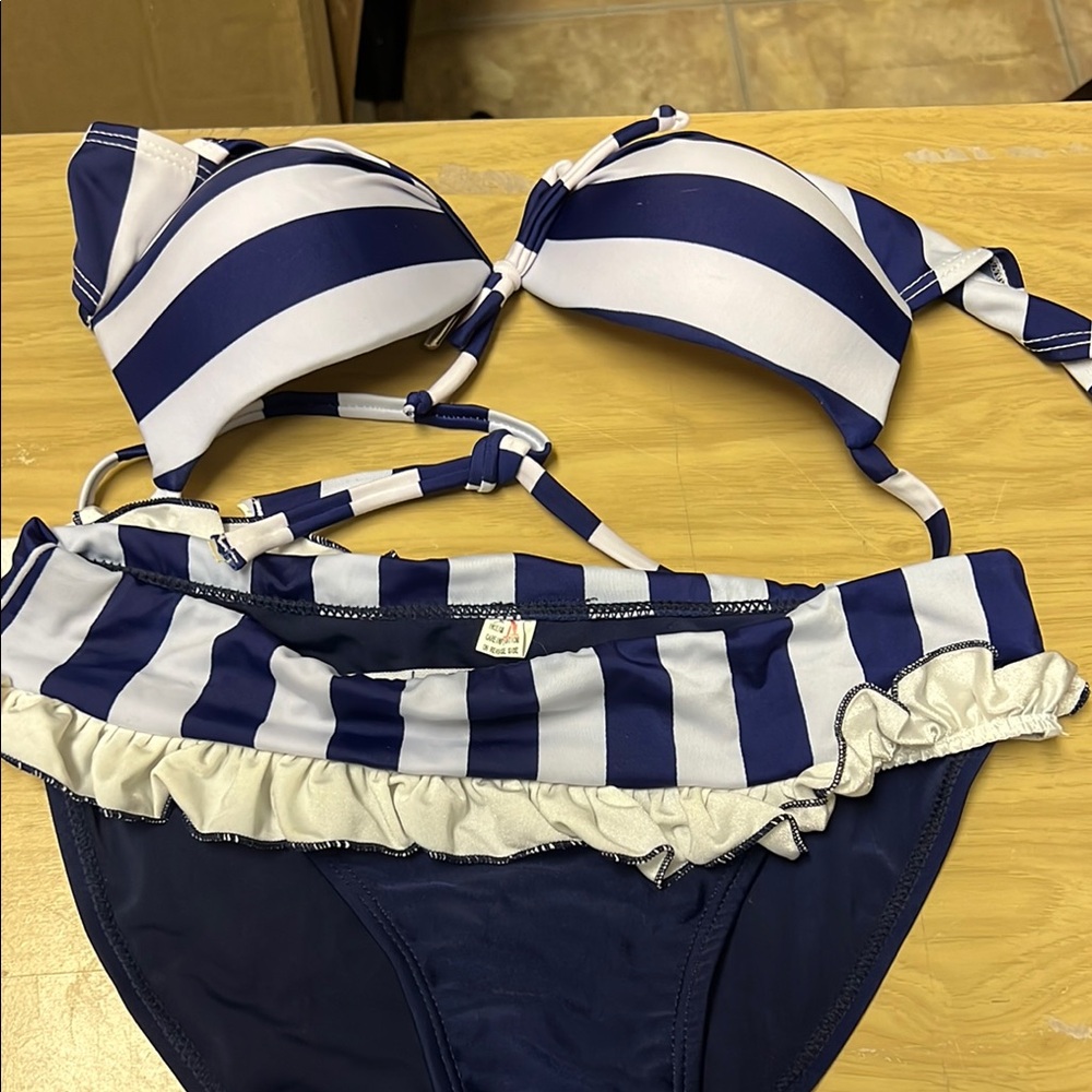 Kids Swim Striped Bikini Set